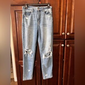 American Eagle Outfitters Blue Boyfriend Jeans Distressed